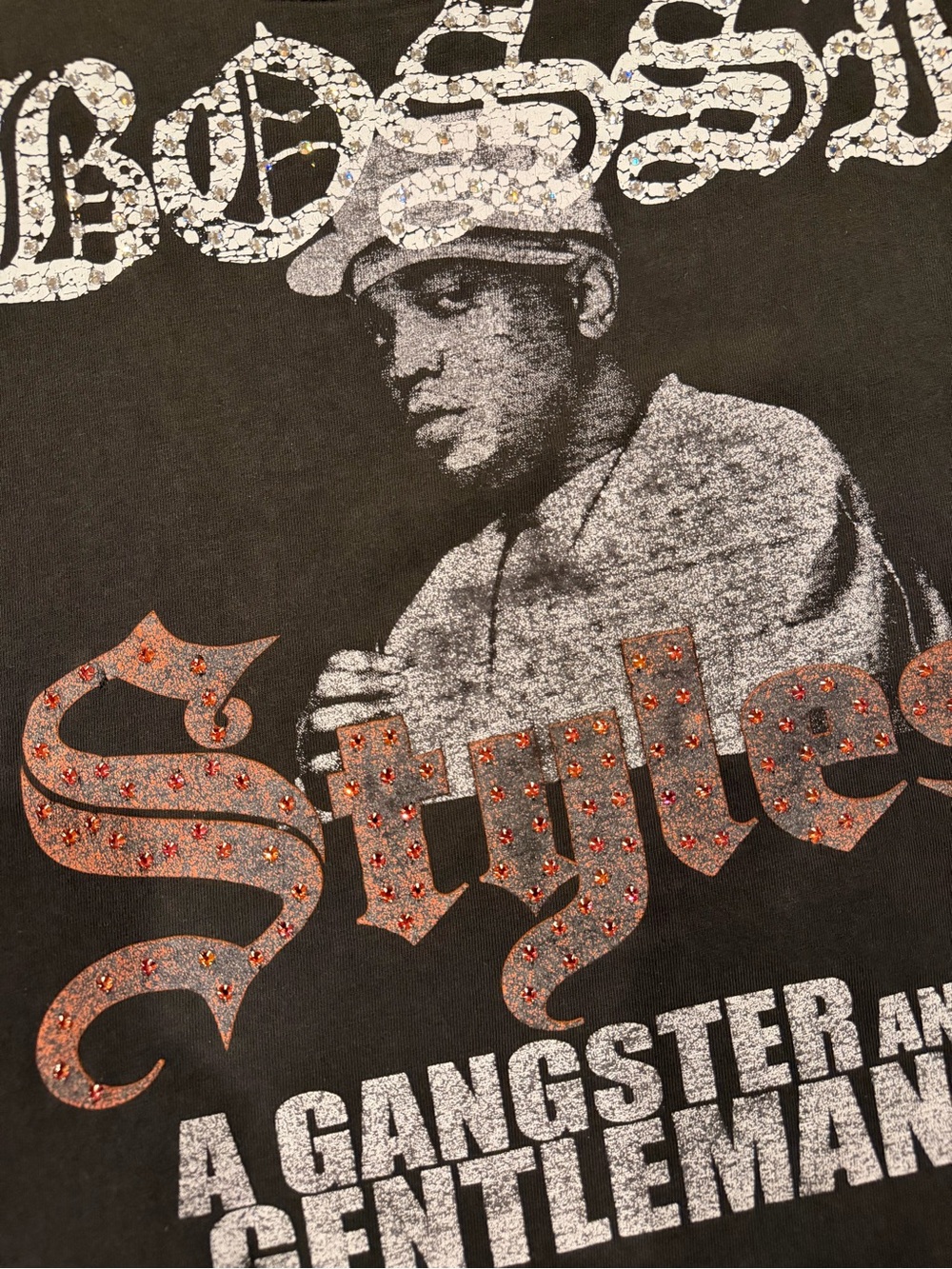 Bossi Rhinestone Embellished Vintage Styles P Ruff Ryders Rap Tee - Picture 11 of 16